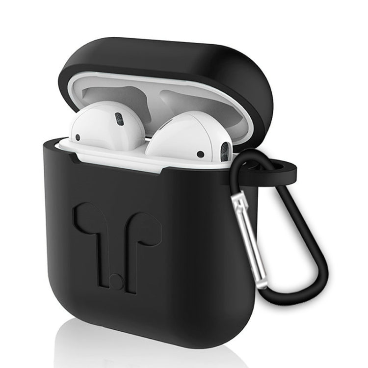 6 in 1 Earphone Bag + Earphone Case + Earphones Silicone Buckle + Earbuds + Anti-Drops Buckle + Anti-lost Rope Wireless Earphone Silicone Case Set for Apple Airpods