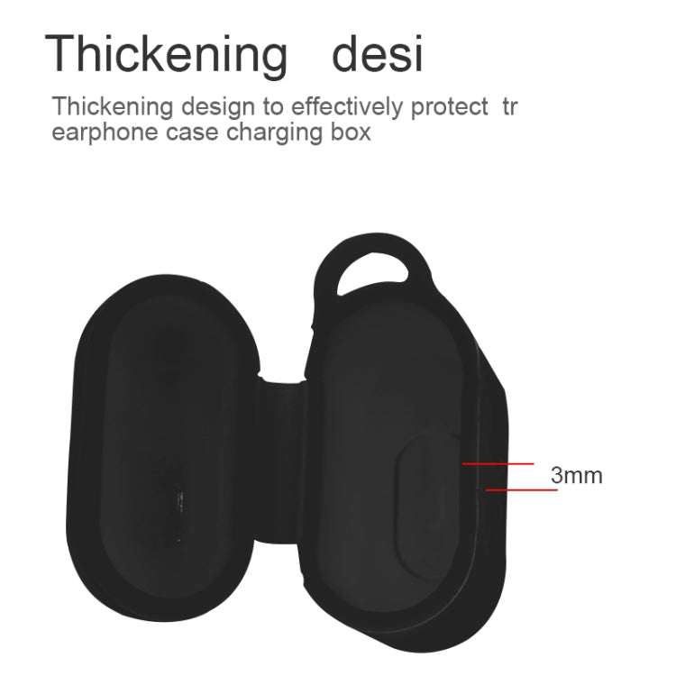 6 in 1 Earphone Bag + Earphone Case + Earphones Silicone Buckle + Earbuds + Anti-Drops Buckle + Anti-lost Rope Wireless Earphone Silicone Case Set for Apple Airpods