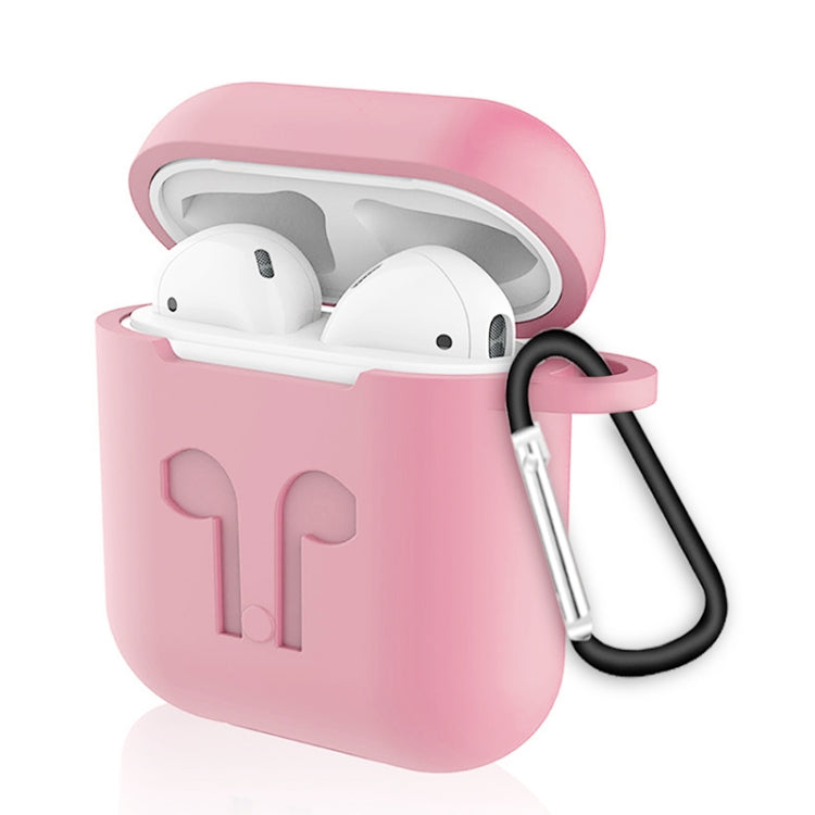 6 in 1 Earphone Bag + Earphone Case + Earphones Silicone Buckle + Earbuds + Anti-Drops Buckle + Anti-lost Rope Wireless Earphone Silicone Case Set for Apple Airpods