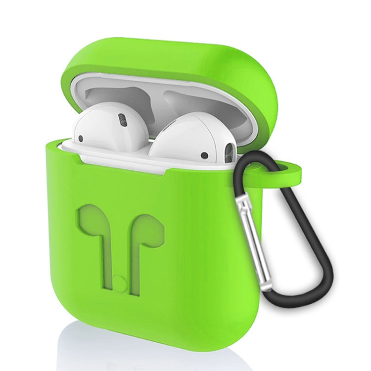 6 in 1 Earphone Bag + Earphone Case + Earphones Silicone Buckle + Earbuds + Anti-Drops Buckle + Anti-lost Rope Wireless Earphone Silicone Case Set for Apple Airpods