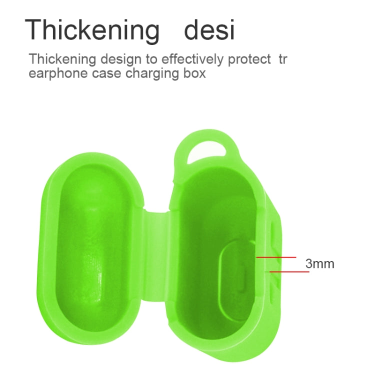 6 in 1 Earphone Bag + Earphone Case + Earphones Silicone Buckle + Earbuds + Anti-Drops Buckle + Anti-lost Rope Wireless Earphone Silicone Case Set for Apple Airpods