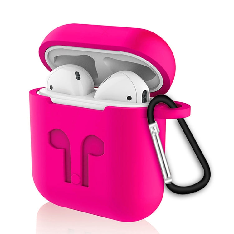 6 in 1 Earphone Bag + Earphone Case + Earphones Silicone Buckle + Earbuds + Anti-Drops Buckle + Anti-lost Rope Wireless Earphone Silicone Case Set for Apple Airpods