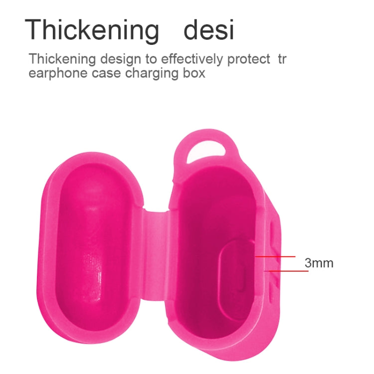 6 in 1 Earphone Bag + Earphone Case + Earphones Silicone Buckle + Earbuds + Anti-Drops Buckle + Anti-lost Rope Wireless Earphone Silicone Case Set for Apple Airpods