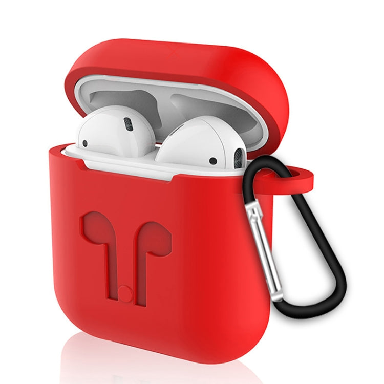 6 in 1 Earphone Bag + Earphone Case + Earphones Silicone Buckle + Earbuds + Anti-Drops Buckle + Anti-lost Rope Wireless Earphone Silicone Case Set for Apple Airpods