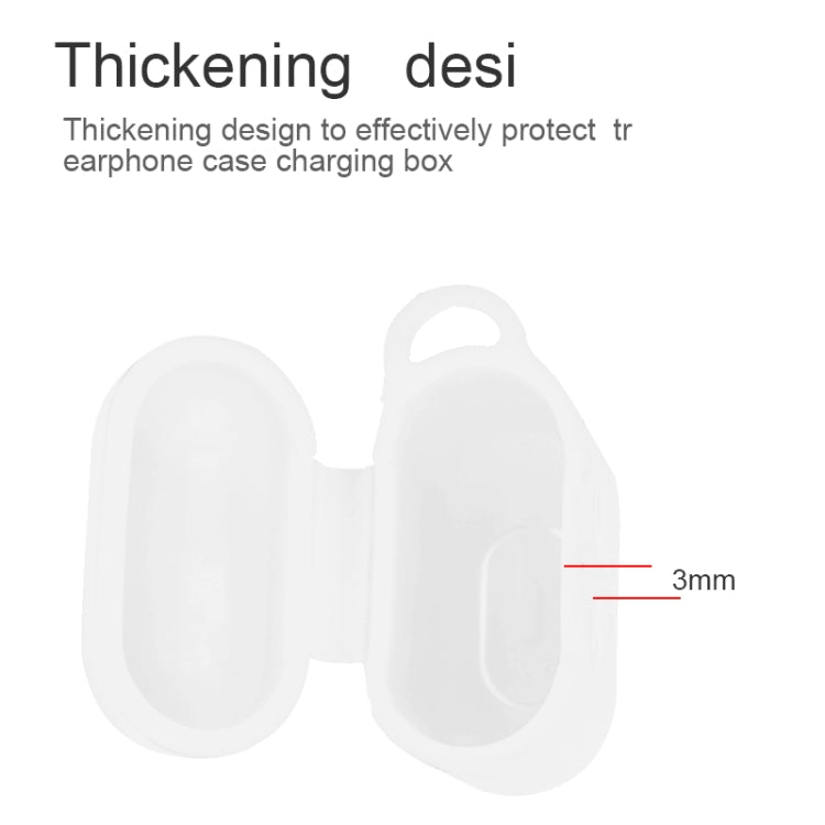 6 in 1 Earphone Bag + Earphone Case + Earphones Silicone Buckle + Earbuds + Anti-Drops Buckle + Anti-lost Rope Wireless Earphone Silicone Case Set for Apple Airpods