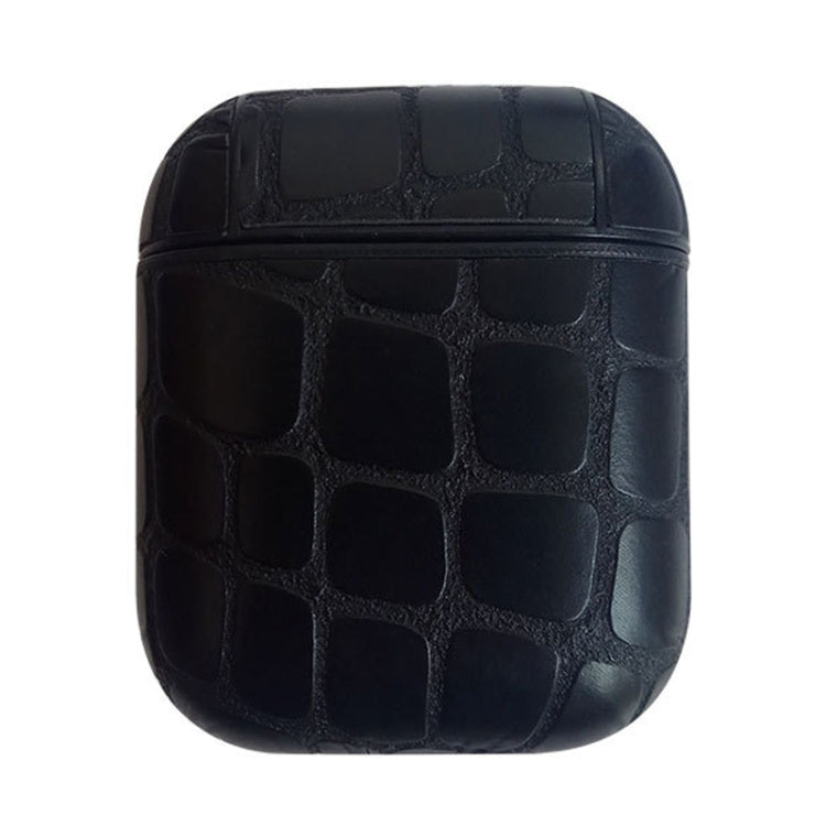 Stone Texture Anti-lost Dropproof Wireless Earphones Charging Box Protective Case for Apple AirPods 1/2