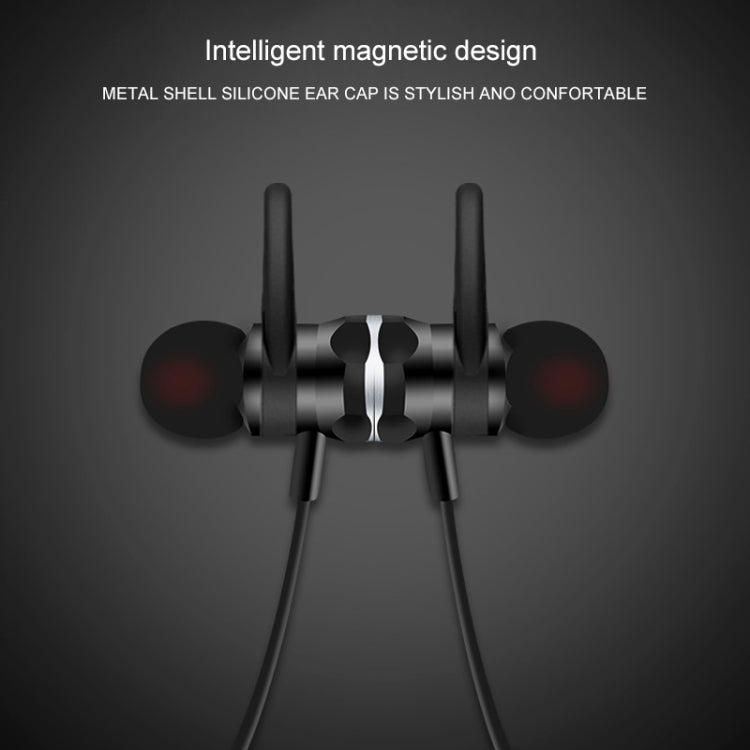 X5 Bluetooth 5.0 Wireless Magnetic Absorption Sweatproof Sports Bluetooth In-Ear Headset(Black)