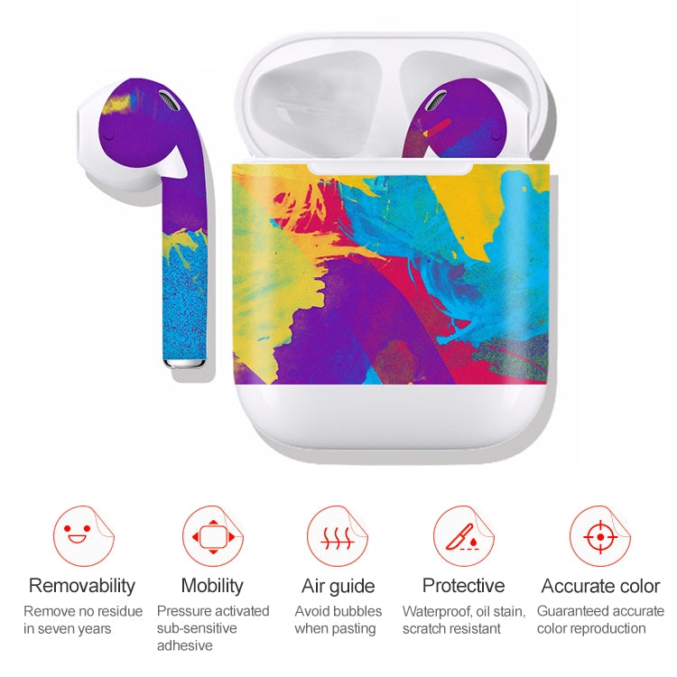 DRAP-508 Airpods Earphones Full Coverage Sticker Earphone Box Anti-lost Protective Film