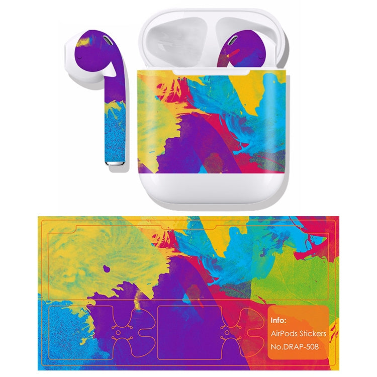 DRAP-508 Airpods Earphones Full Coverage Sticker Earphone Box Anti-lost Protective Film