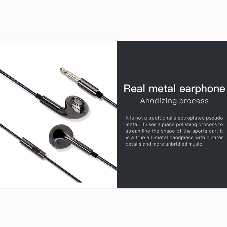 UIMI T1 Metal In-Ear Earphone (Black)