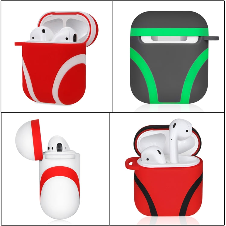 TwoWindows Wireless Earphones Charging Box Silicone Protective Case for Apple AirPods 1/2