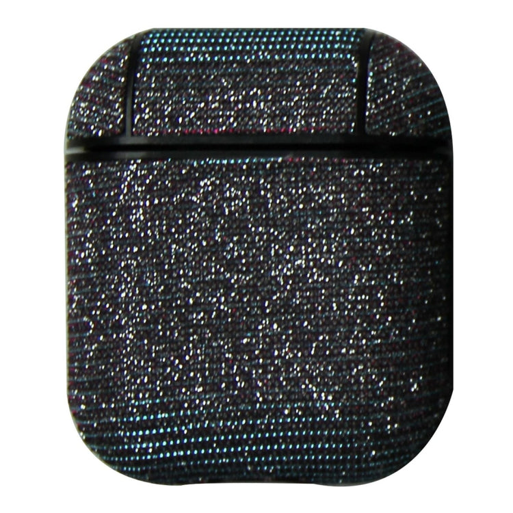 TwoWindows Glitter Powder Shockproof Wireless Earphones Charging Box Leather Protective Case for Apple AirPods 1/2