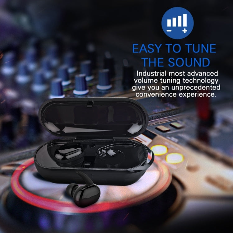 TWS Binaural Wireless Touch Sensing Bluetooth Headset(Black)