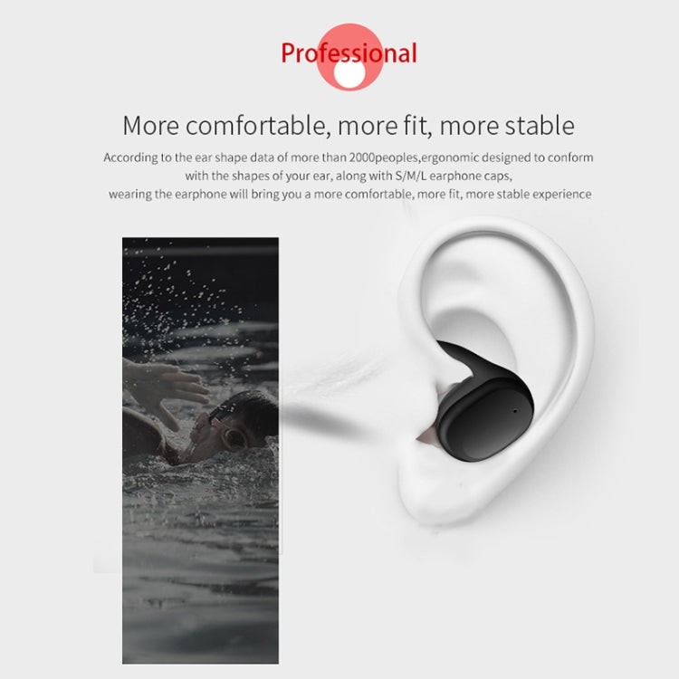 TWS 5.0 Binaural Wireless Touch Sensor Bluetooth Headset(Black)