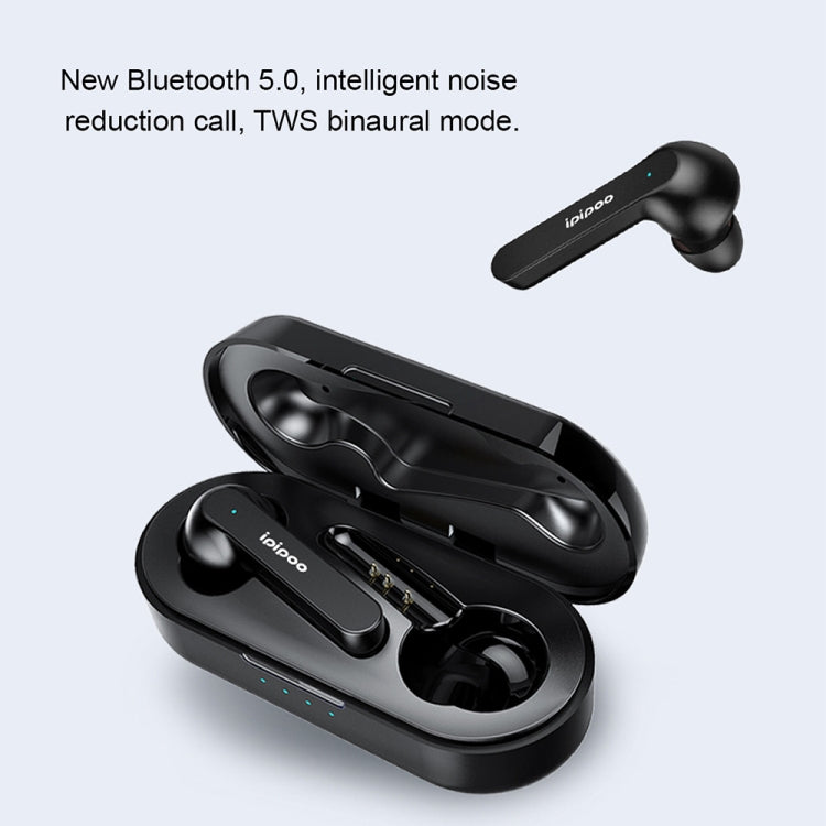 ipipoo TP-2 TWS Bluetooth V5.0 Headset(Black)