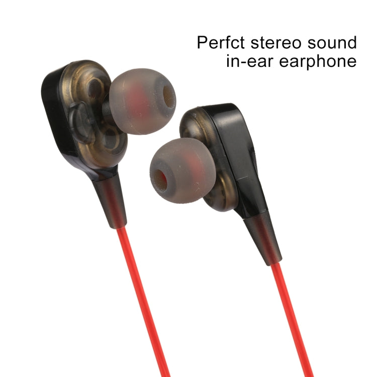 X8 Noise Cancelling 4 Drivers Moving Coil In-Ear Wired 3.5mm Sports Earphones Headset with Mic, For iPhone, Samsung, HTC, Sony and other Smartphones