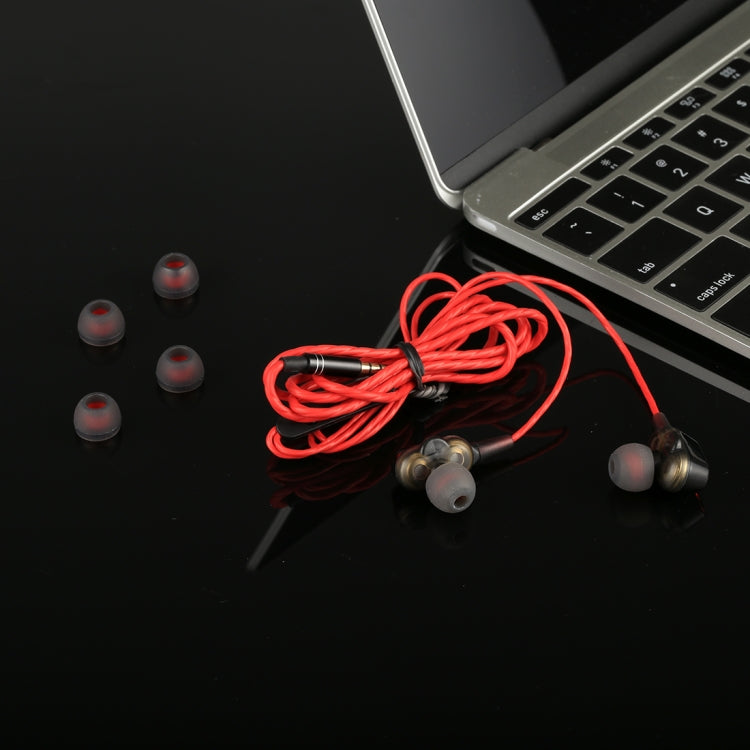 X8 Noise Cancelling 4 Drivers Moving Coil In-Ear Wired 3.5mm Sports Earphones Headset with Mic, For iPhone, Samsung, HTC, Sony and other Smartphones