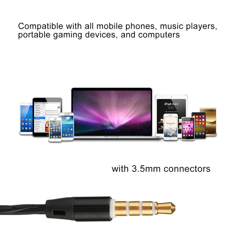 C-65 Wired Earbuds Headphones Dual Driver In-Ear 3.5mm Wired Stereo Earphones with Mic