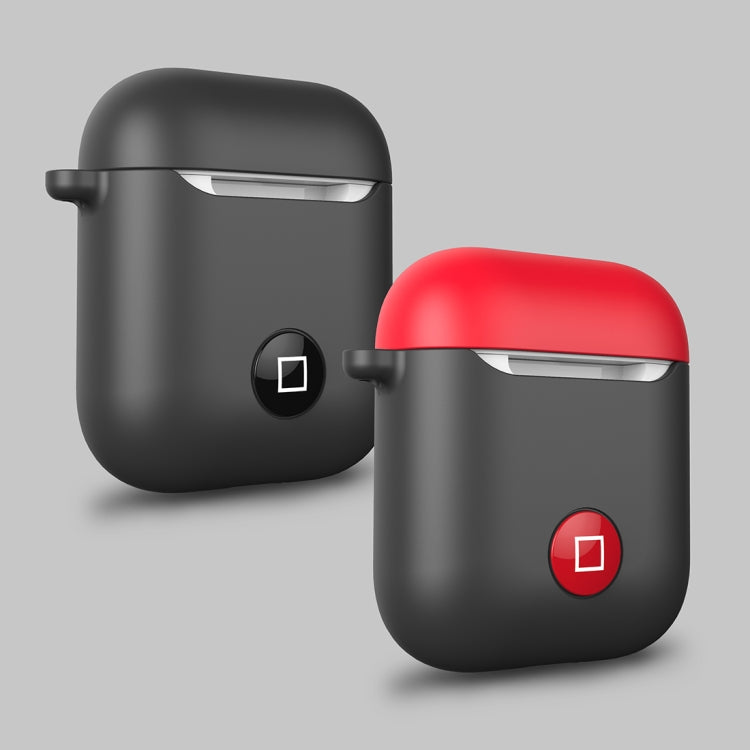 HX-0010-CMD Anti-fall Wireless Bluetooth Earphone Silicone Protective Case for Apple AirPods 1