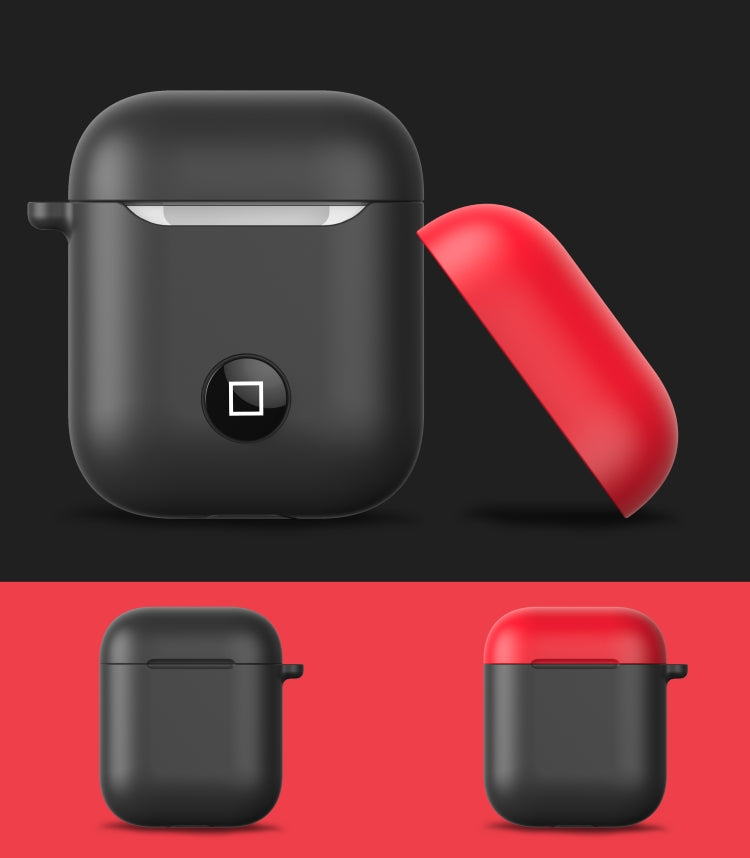 HX-0010-CMD Anti-fall Wireless Bluetooth Earphone Silicone Protective Case for Apple AirPods 1
