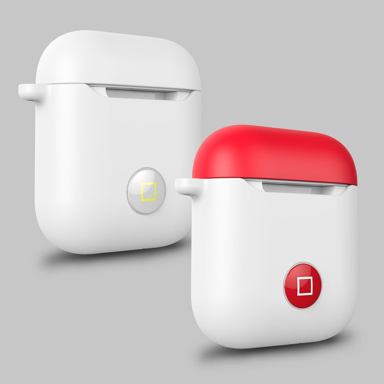HX-0010-CMD Anti-fall Wireless Bluetooth Earphone Silicone Protective Case for Apple AirPods 1