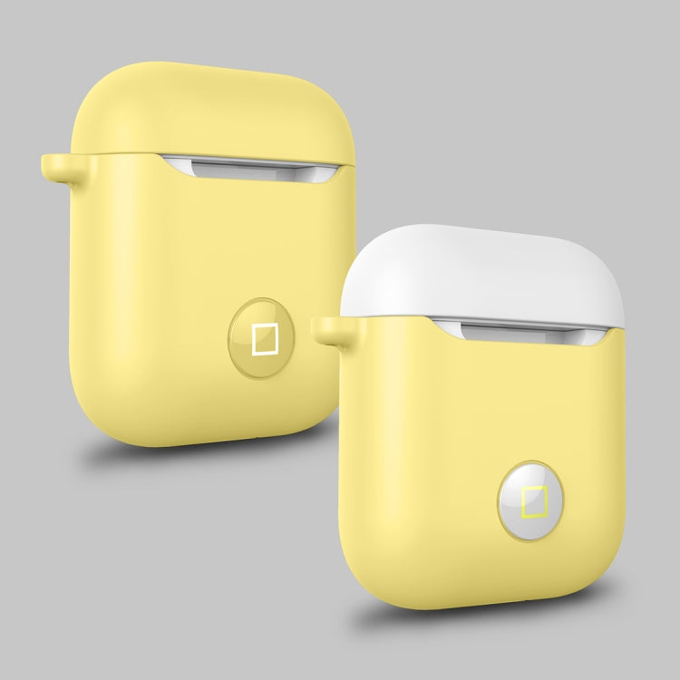 HX-0010-CMD Anti-fall Wireless Bluetooth Earphone Silicone Protective Case for Apple AirPods 1