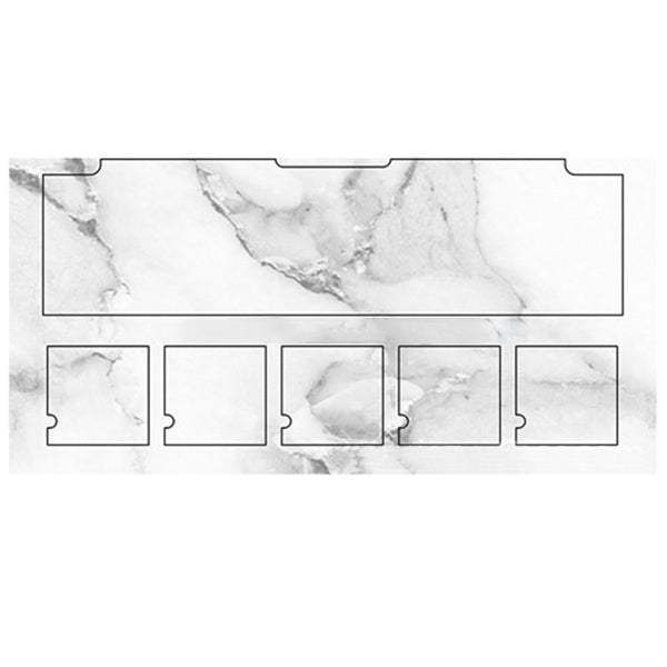 Marble Pattern Wireless Earphones Charging Box Protective Film Sticker for Apple AirPods 1/2