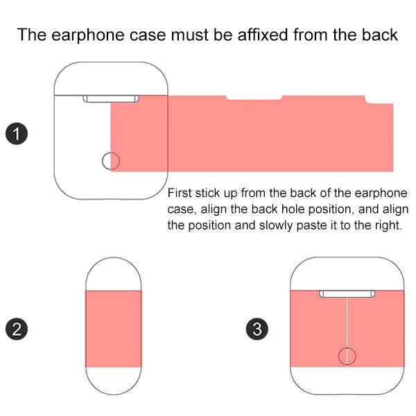 Flower Pattern Wireless Earphones Charging Box Protective Film Sticker for Apple AirPods