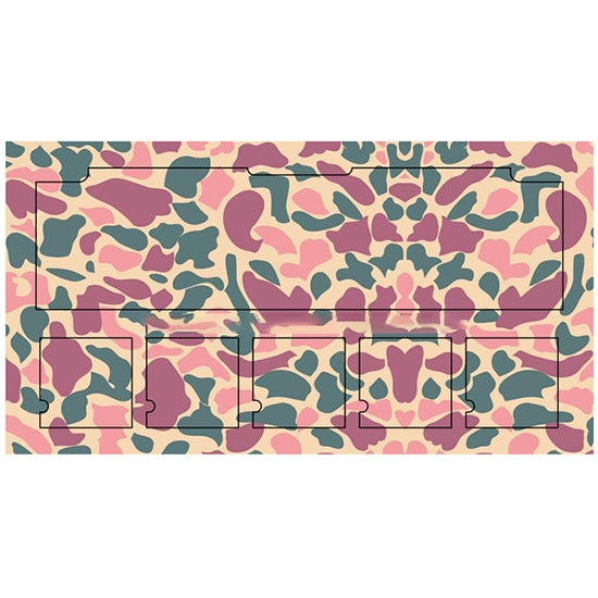 Pink Camouflage Pattern Wireless Earphones Charging Box Protective Film Sticker for Apple AirPods 1/2