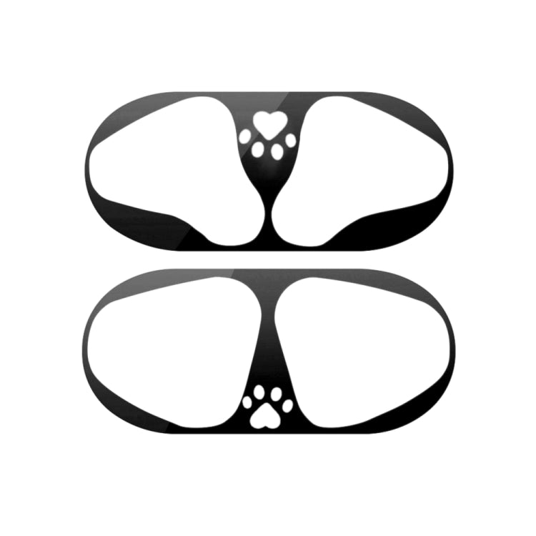Cat Claw Pattern Metal Dustproof Protective Sticker for Apple AirPods 1/2