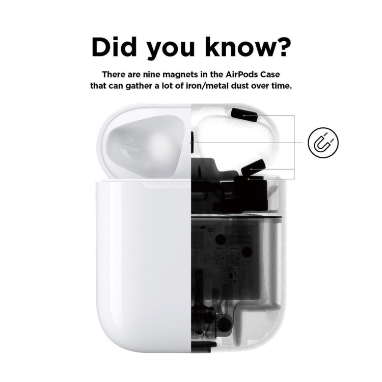 Cat Claw Pattern Metal Dustproof Protective Sticker for Apple AirPods 1/2