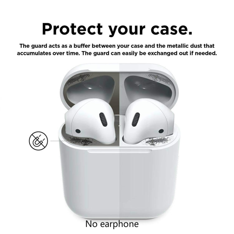 Cat Claw Pattern Metal Dustproof Protective Sticker for Apple AirPods 1/2