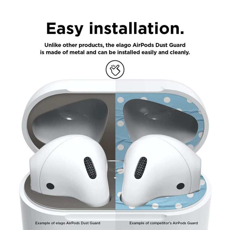 Cat Claw Pattern Metal Dustproof Protective Sticker for Apple AirPods 1/2