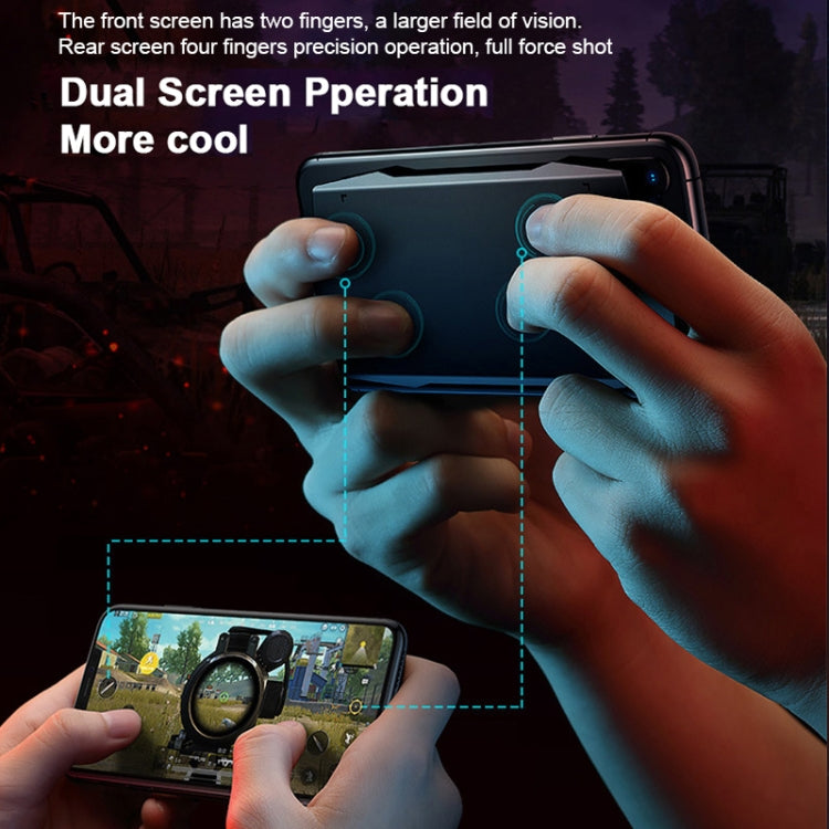 ROCK Six-finger Linkage Bluetooth 4.0 Touch Auxiliary Gamepad for iOS System (Black)