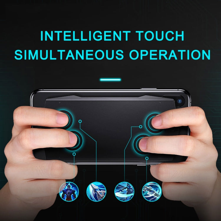 ROCK Six-finger Linkage Bluetooth 4.0 Touch Auxiliary Gamepad for iOS System (Black)