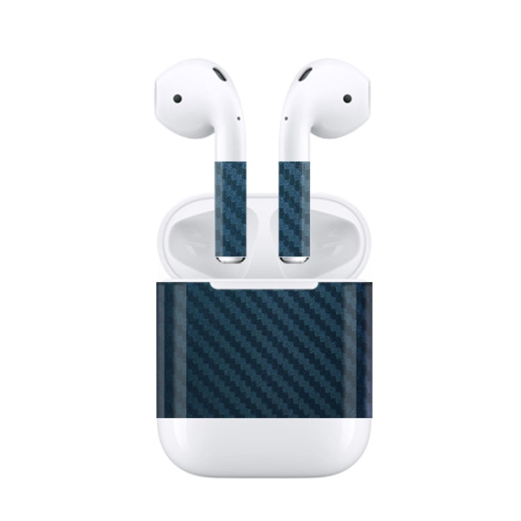 Wireless Earphones Charging Box Protective Film Dustproof Sticker for Apple AirPods 2(Blue)