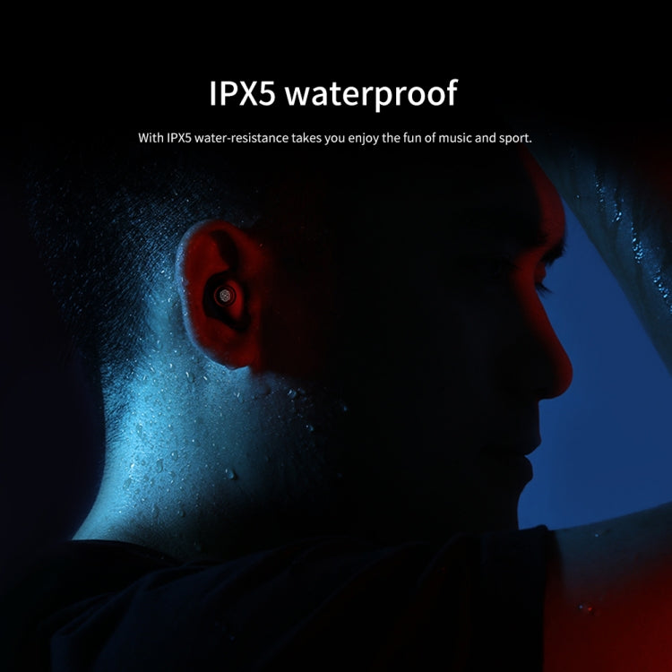 NILLKIN Bluetooth 5.0 Go TWS Waterproof Sport Wireless Bluetooth Earphones(Black)