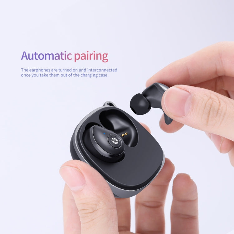 NILLKIN Bluetooth 5.0 Go TWS Waterproof Sport Wireless Bluetooth Earphones(Black)