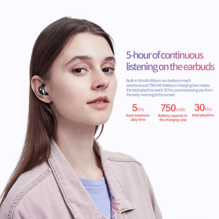 NILLKIN Bluetooth 5.0 Go TWS Waterproof Sport Wireless Bluetooth Earphones(Black)