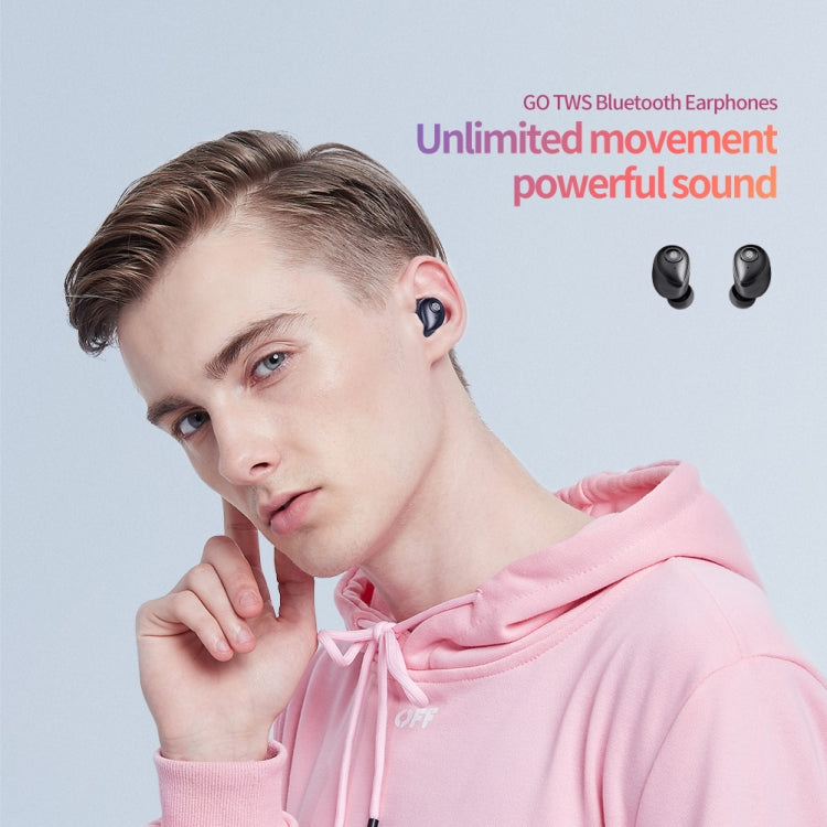 NILLKIN Bluetooth 5.0 Go TWS Waterproof Sport Wireless Bluetooth Earphones(Black)