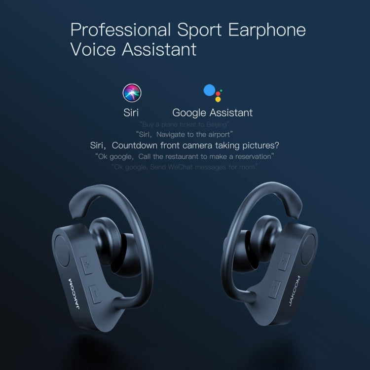 JAKCOM SE3 TWS IPX4 Waterproof Bluetooth 4.2 Wireless Sports Bluetooth Earphone, Support Voice Assistant & Hands-free Calling