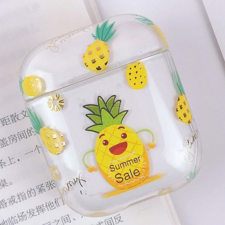 PC Water Decal Gilding Earphone Protective Case for Airpods 1 / 2, Pattern: