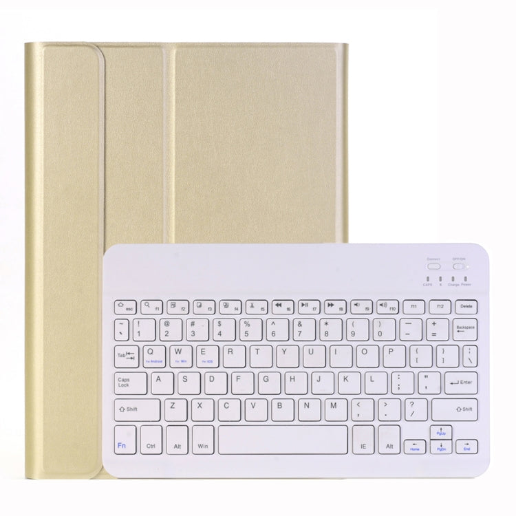 A102 For iPad 10.2 inch Ultra-thin Detachable Bluetooth Keyboard Leather Tablet Case with Stand Function