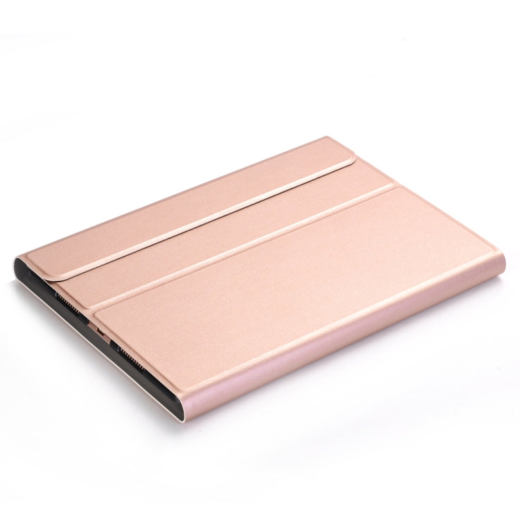 A102 For iPad 10.2 inch Ultra-thin Detachable Bluetooth Keyboard Leather Tablet Case with Stand Function