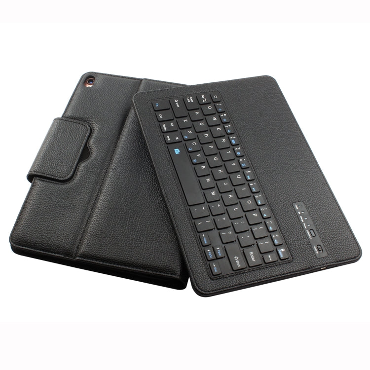IP09 For iPad 10.2 inch Litchi Texture Detachable ABS Bluetooth Keyboard Leather Tablet Case with Stand Function