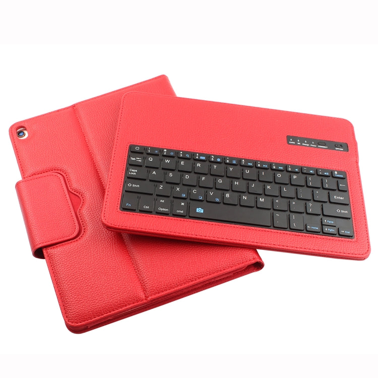 IP09 For iPad 10.2 inch Litchi Texture Detachable ABS Bluetooth Keyboard Leather Tablet Case with Stand Function