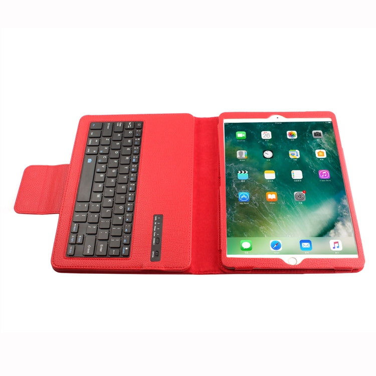 IP09 For iPad 10.2 inch Litchi Texture Detachable ABS Bluetooth Keyboard Leather Tablet Case with Stand Function