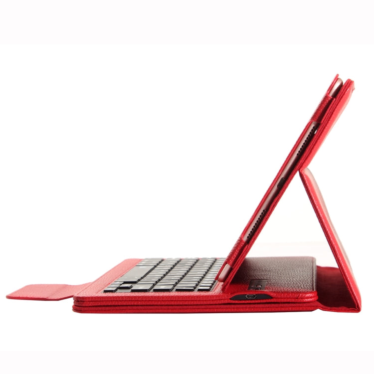 IP09 For iPad 10.2 inch Litchi Texture Detachable ABS Bluetooth Keyboard Leather Tablet Case with Stand Function