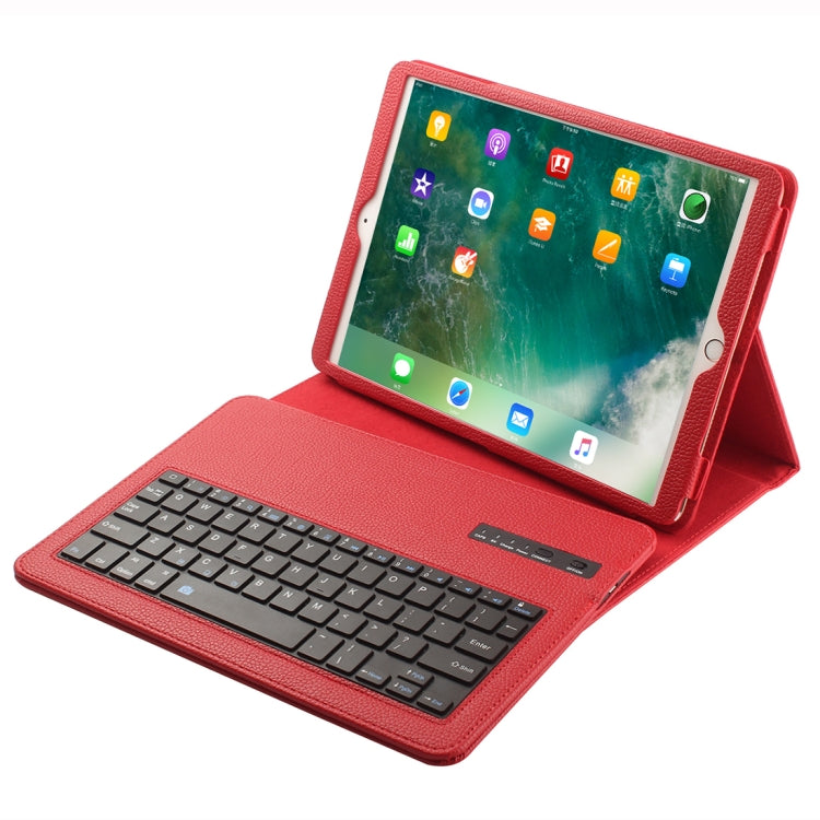 IP09 For iPad 10.2 inch Litchi Texture Detachable ABS Bluetooth Keyboard Leather Tablet Case with Stand Function