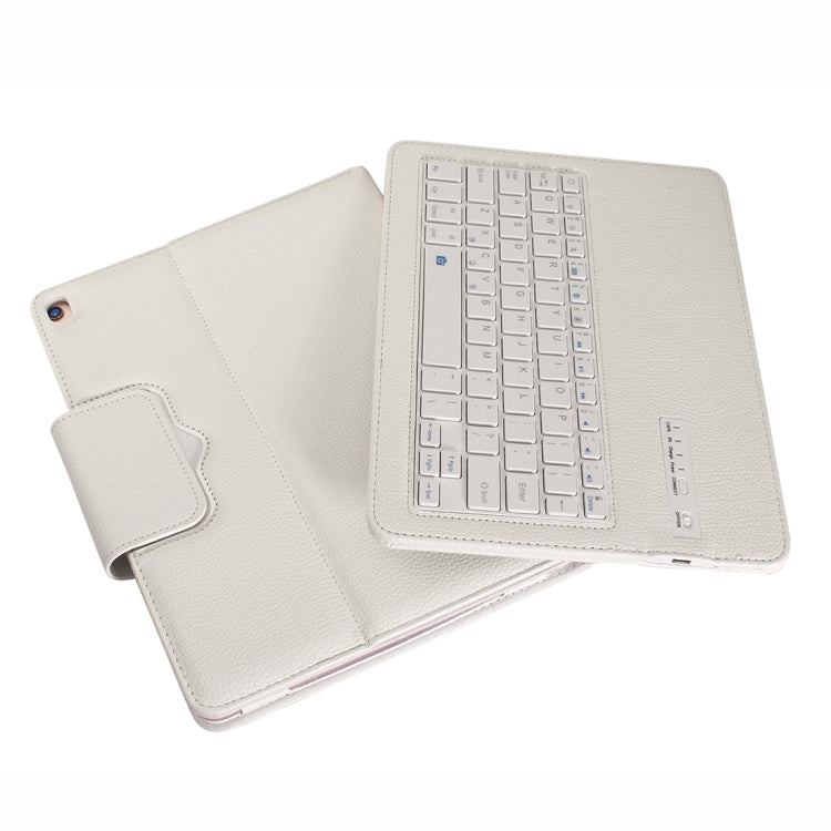 IP09 For iPad 10.2 inch Litchi Texture Detachable ABS Bluetooth Keyboard Leather Tablet Case with Stand Function